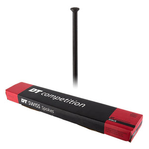 Dt swiss Spokes Dt swiss Competition Straight Pull Straight Pull 2.0/1.8/2.0 294mm Box of 100 Black No