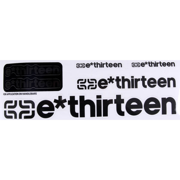 E*thirteen Flat/Riser Handlebar Doom Gray E*Thirteen Race Handlebar Decal Kit