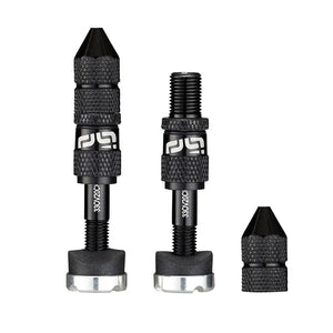 E*thirteen Tubeless Valves E*thirteen Quickfill Schrader Valves(19-23mm Rim) Pair - Blk