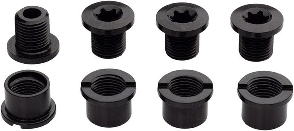 Easton Chainring Bolts and Hardware Easton M8 Alloy Chainring Bolts and Nuts 4-Pack