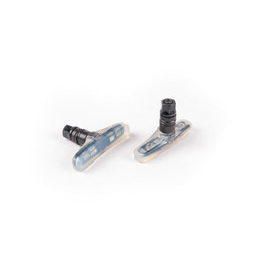 Eclat Linear Pull Brake Parts Eclat Force Regular Linear Pull Pads Non-cartridge Rubber Pair Clear/Black