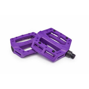 Eclat Pedals Eclat Contra Platform Pedals Body: Nylon Spindle: Cr-Mo 9/16'' Purple Pair
