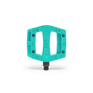 Eclat Pedals Eclat Contra Platform Pedals Body: Nylon Spindle: Cr-Mo 9/16'' Turquoise Pair