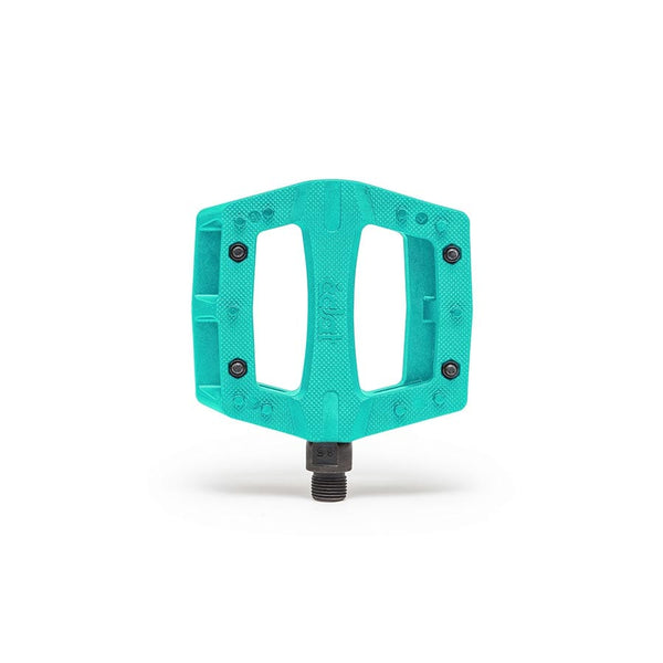 Eclat Pedals Eclat Contra Platform Pedals Body: Nylon Spindle: Cr-Mo 9/16'' Turquoise Pair
