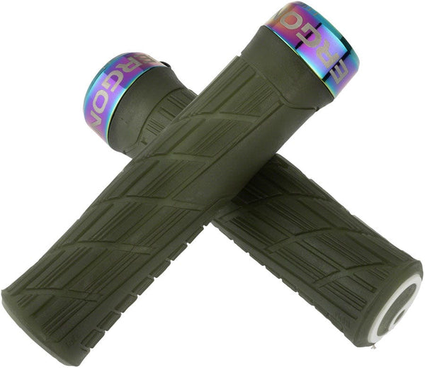 Ergon Grips Moss/Oil Slick Ergon GE1 Evo Factory Grips