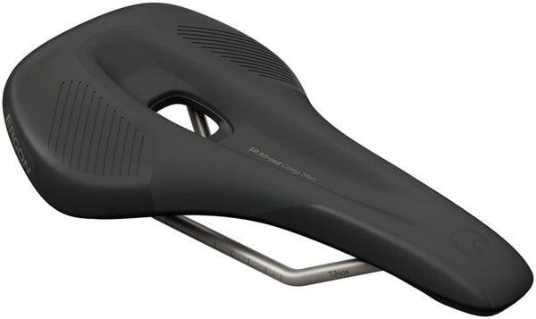 Ergon Saddles Small/Medium Ergon SR Allroad Comp Saddle - TiNox SL, Black, Men's