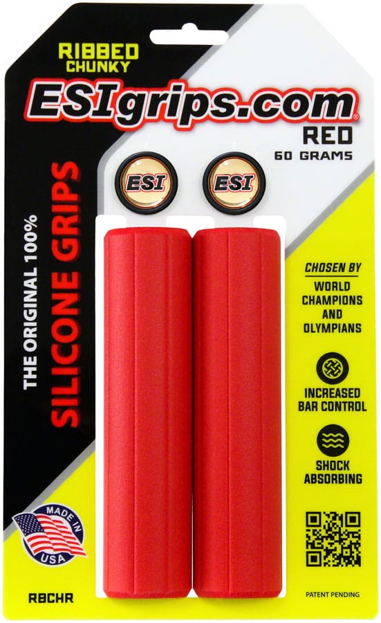 ESI Grips Red ESI Ribbed Chunky Grips