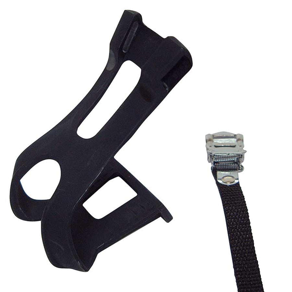 EVO Toe Clips & Straps EVO Double toe-clips Nylon straps Black Large