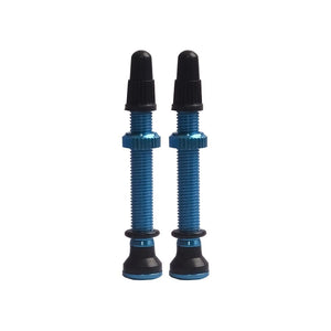 Evo Tubeless Valves EVO Tubeless Valves Tubeless Valve Presta 44mm Blue Pair