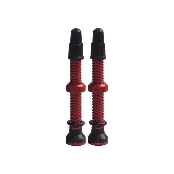 Evo Tubeless Valves EVO Tubeless Valves Tubeless Valve Presta 44mm Red Pair