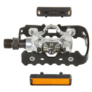 Exustar Pedals Exustar E-PM818 Dual Sided Pedals Body: Aluminum Spindle: Cr-Mo 9/16'' Black