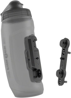 FIDLOCK Water Bottles Fidlock TWIST Water Bottle Cage Set - Bike Base Mount Bolt-On 590ml Smoke