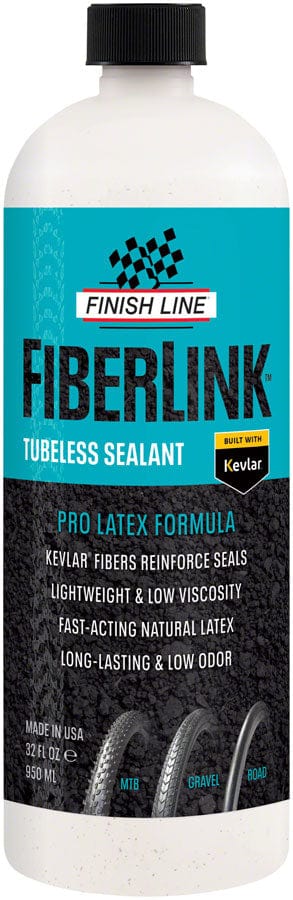 Finish Line Tubeless Sealants 32Oz / Pour Finish Line FiberLink Tubeless Tire Sealant