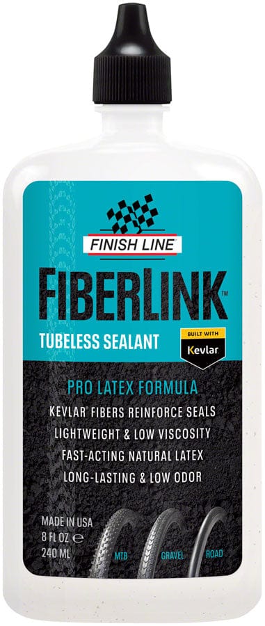 Finish Line Tubeless Sealants 8Oz / Drip Finish Line FiberLink Tubeless Tire Sealant