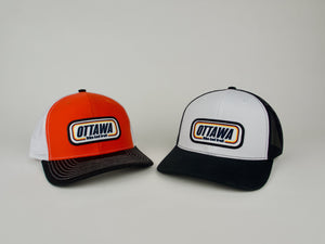 First In Apparel Shop Merch Ottawa Bike and Trail Trucker Cap Speedway Logo