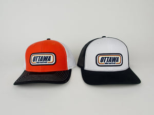 First In Apparel Shop Merch Ottawa Bike and Trail Trucker Cap Speedway Logo