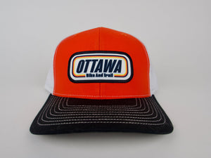First In Apparel Shop Merch Ottawa Bike and Trail Trucker Cap Speedway Logo