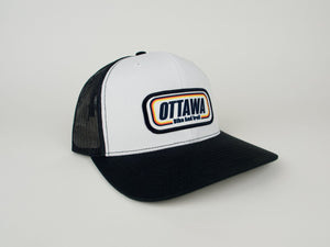 First In Apparel Shop Merch Ottawa Bike and Trail Trucker Cap Speedway Logo