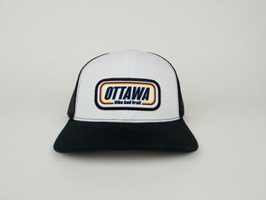 First In Apparel Shop Merch Ottawa Bike and Trail Trucker Cap Speedway Logo