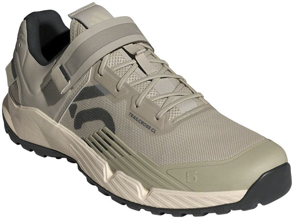 Five Ten Shoes and Insoles 8 Five Ten Trailcross Mountain Clipless Shoes - Men's, Putty Gray/Carbon/Wonder White