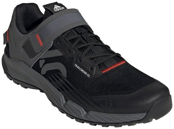 Five Ten Shoes and Insoles Five Ten Trailcross Mountain Clipless Shoes - Men's Core BLK/Gray Three/Red 10.5