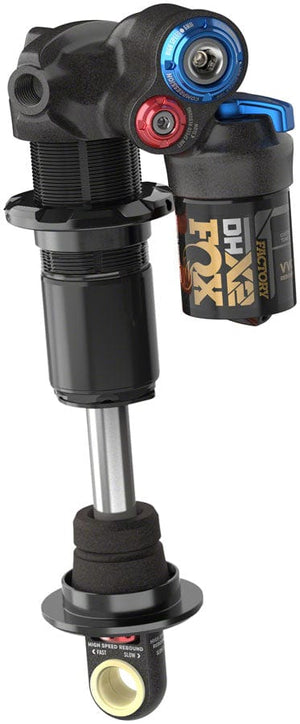 FOX Rear Shocks FOX DHX2 Factory Rear Shock - Trunnion Metric 185 x 55 mm 2-Position Lever Hard Chromoly Damper Shaft