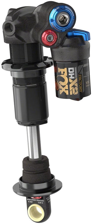 FOX Rear Shocks FOX DHX2 Factory Rear Shock - Trunnion Metric 185 x 55 mm 2-Position Lever Hard Chromoly Damper Shaft