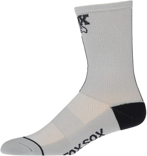 Fox Shox Socks Gray FOX Transfer Coolmax Socks - 7"