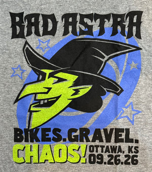 Front Row Sports Shop Merch Bad Astra Gravel Race Logo T-Shirt 2026