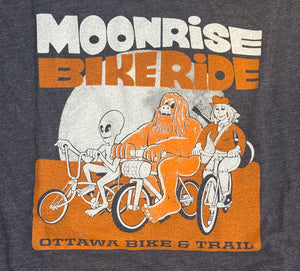 Front Row Sports Shop Merch Moonrise Bike Ride Logo T-Shirt - Retro Editions