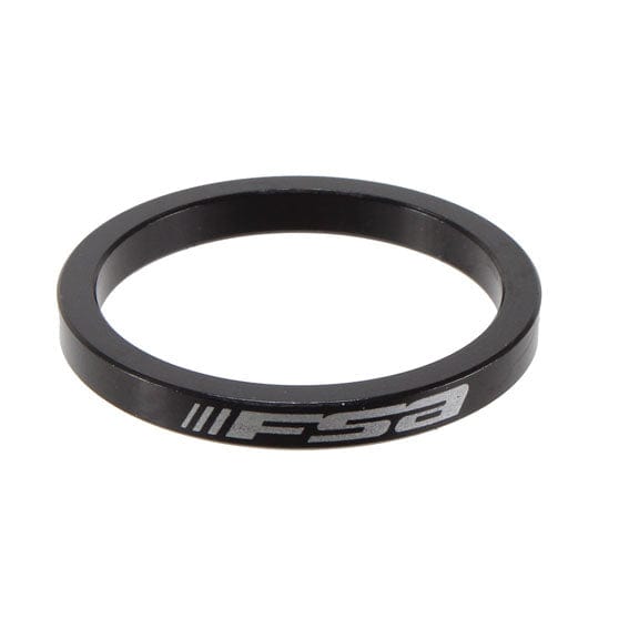 Full Speed Ahead Headset Spacers 5Mm FSA Assorted Headset Spacer Kit 1-1/8" Black with Logo