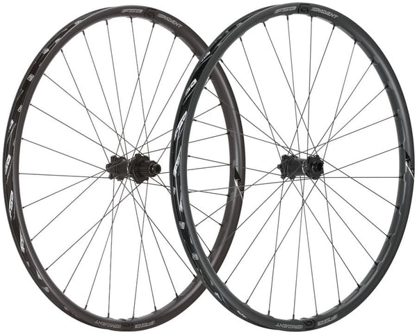 Full Speed Ahead Wheels Micro Spline Full Speed Ahead Gradient i30 Carbon Wheelset - 29", 15 x 110mm/12 x 148mm, 6-Bolt, Black, 28H