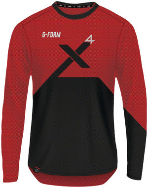 G-Form Jerseys Small / Red/Black G-Form Pro-X4 Long Sleeve Bike Jerseys