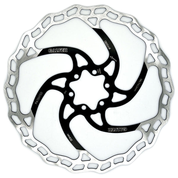 Galfer Disc Rotor Galfer 203mm Rotor 6-Bolt  1.8mm Black/Silver
