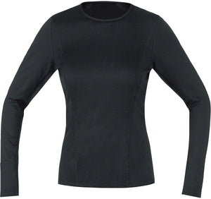 Gorewear Base Layers Gorewear Base Layer Thermo Long Sleeve Shirt - Black Women's Large