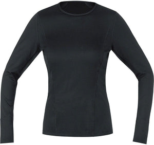 Gorewear Base Layers Gorewear M Base Layer Long Sleeve Shirt - Black Women's Medium