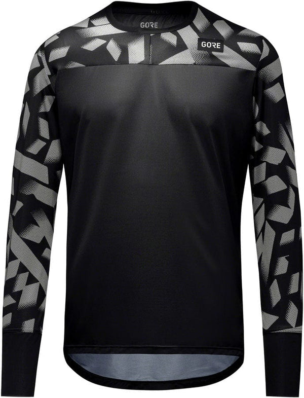Gorewear Jerseys Gorewear Trail KPR Daily Long Sleeve Jersey - Black/Lab Gray Men's Medium