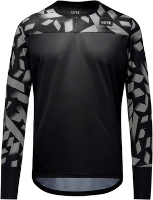 Gorewear Jerseys Gorewear Trail KPR Daily Long Sleeve Jersey - Black/Lab Gray Men's Small