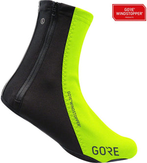 Gorewear Shoes and Insoles Gorewear C5 Windstopper Overshoes - Neon Yellow/Black Fits Shoe Sizes 4.5-6