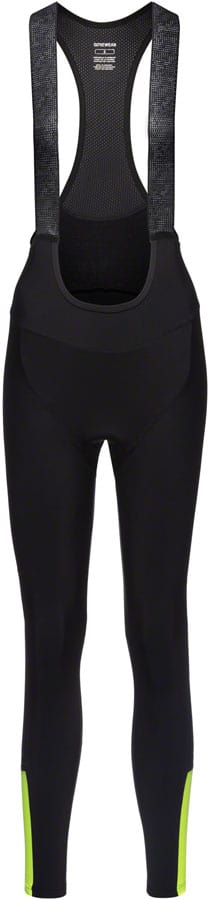 Gorewear Tights Gorewear Swiftride Thermo Bib Tights + - Black/Neon Yellow Women's Medium