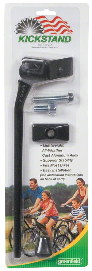 Greenfield Kickstands Greenfield 285mm KS2 Kickstand: Black