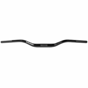 Gusset Flat/Riser Handlebar Black Gusset Beard Swept Riser Bar