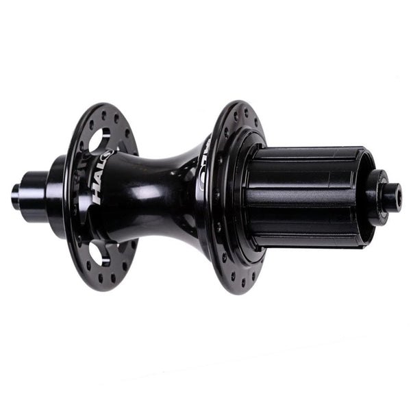Halo Hubs Rear / Qrx130 / Polished Black Halo Retro Road Hubs