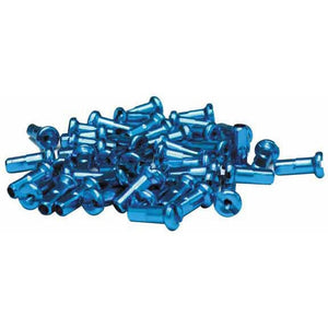 Halo Spoke Nipples Blue Halo 14g Alloy Nipple 12mm - 50 Count