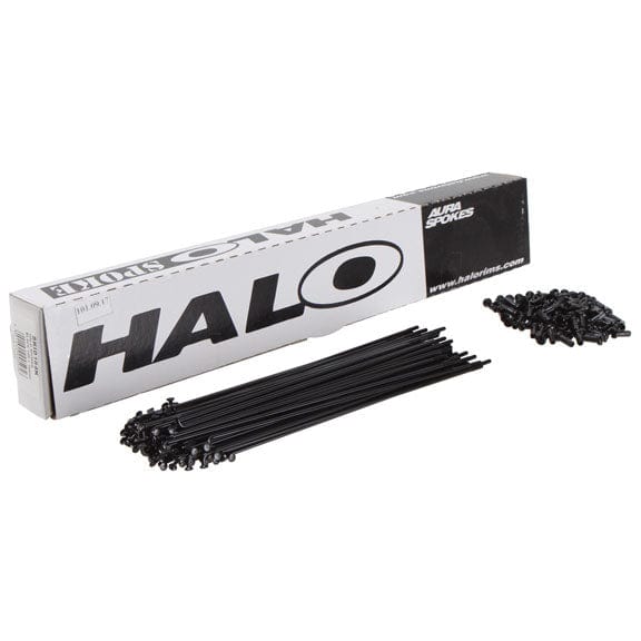 Halo Spokes Halo Aura 14g Spoke Black 284mm 100/Count