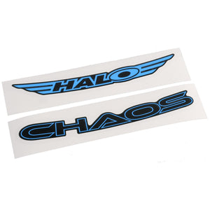 Halo Wheel Parts & Accessories Blue Halo Chaos Rim Decals