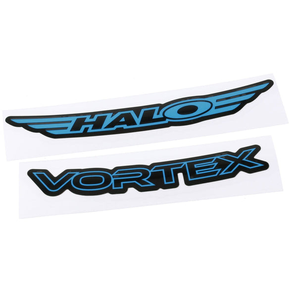 Halo Wheel Parts & Accessories Blue Halo Vortex Rim Decals