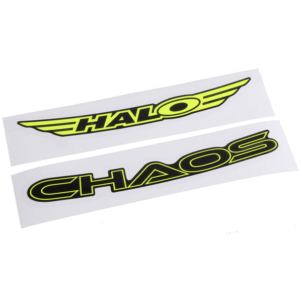 Halo Wheel Parts & Accessories Yellow Halo Chaos Rim Decals