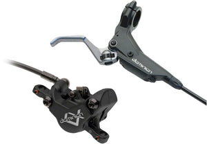 Hayes Disc Brake & Lever Hayes Dominion A2 Disc Brake Lever - Rear Hydraulic Post Mount Stealth BLK/Gray