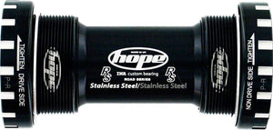 Hope Bottom Brackets Hope BSA30 Threaded Bottom Bracket - 68/73/83/100/120mm For 30mm Spindle Stainless BLK